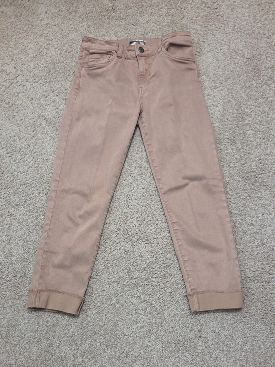 Kut from the Kloth Pants - Kut from the Kloth Cropped Pants in Light Taupe Color.